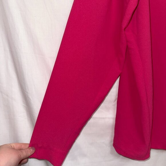 MYNT 1792 Pink Long Sleeve Button Up Blouse Top women's size 2X - Picture 2 of 7